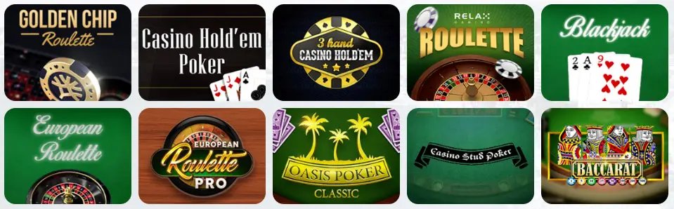 Giochi da tavolo al casinò ElSlots