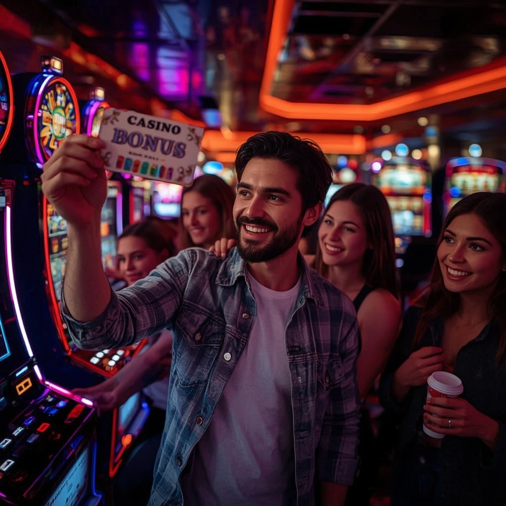 una persona con un bonus del casinò ElSlots