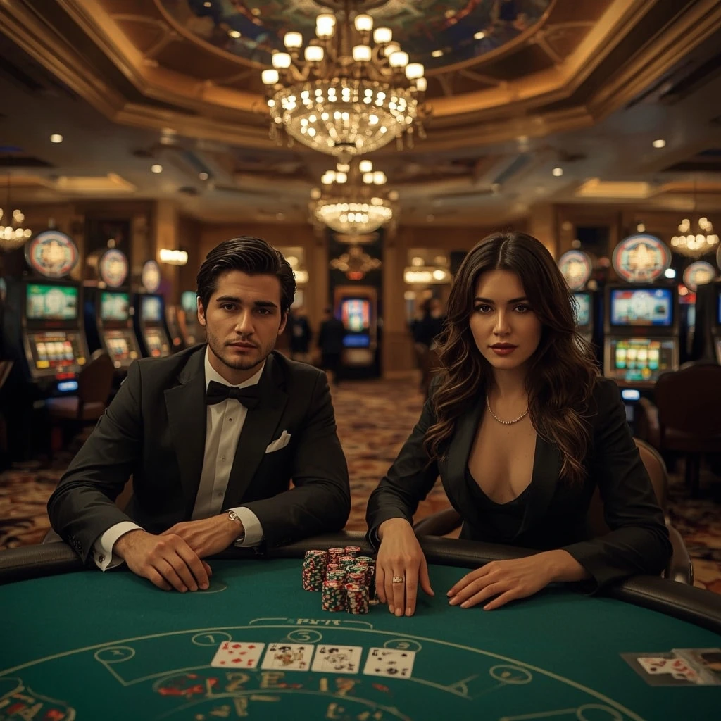 Due giocatori di poker in ElSlots Casino